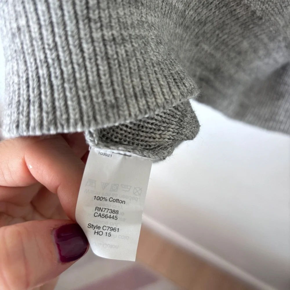 J Crew‎ 100% Lambswool Wool Knit Shawl Collar Cardigan Sweater Natural Medium